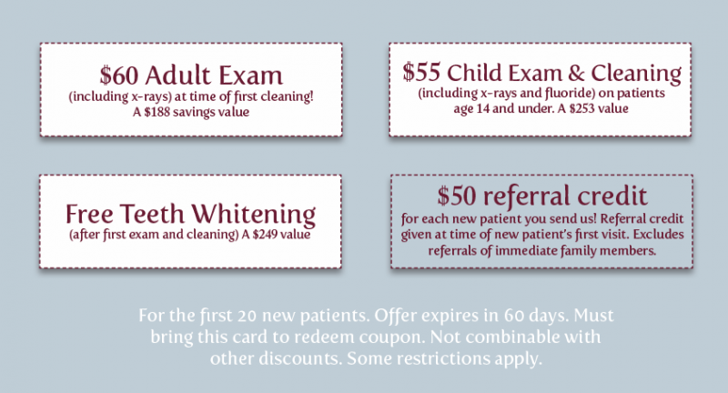 North Santiam Family Dentistry New Patient Promotions